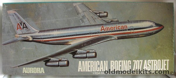Aurora 1/104 Boeing 707 Astrojet - American Airlines, 380-250 plastic model kit